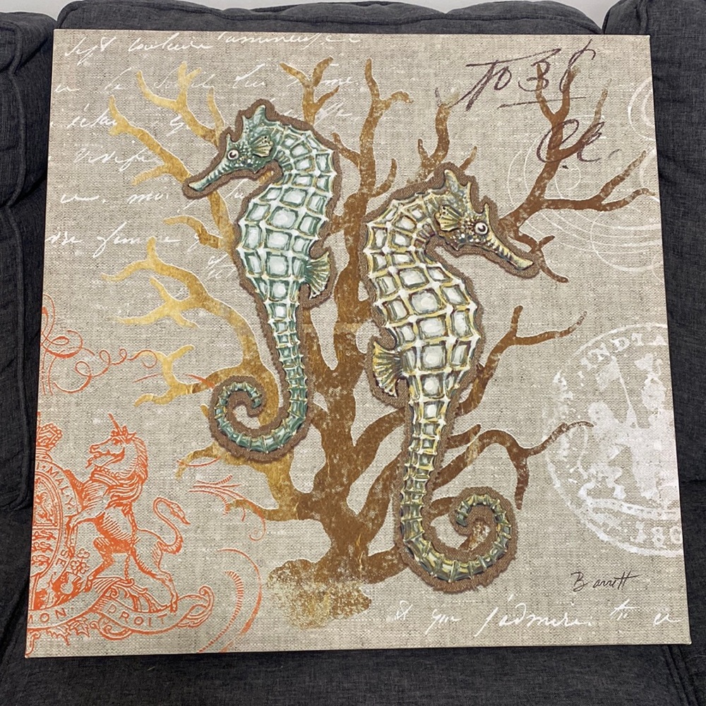 Seahorse wall art
